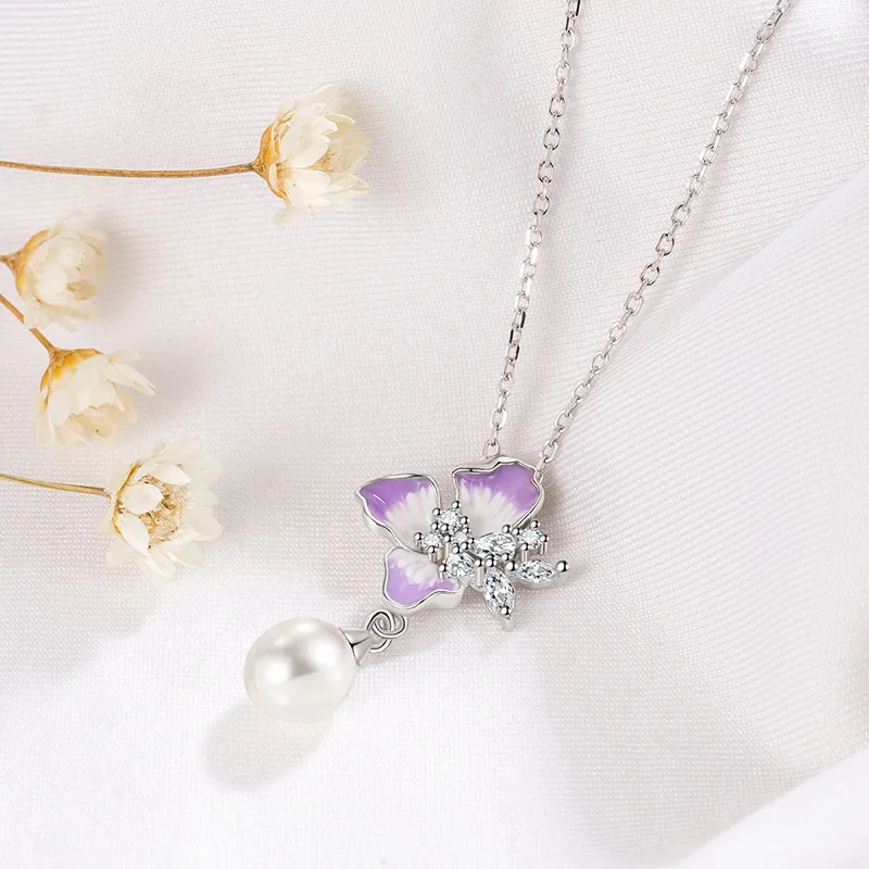 DVNRR S925 Silver Necklaces Women's-4