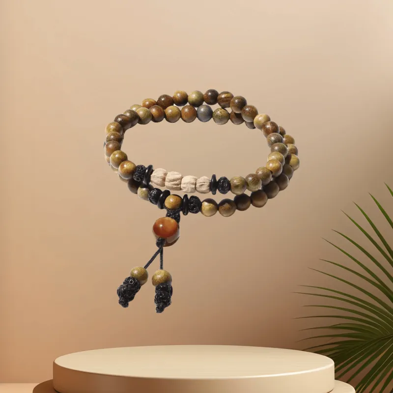 ZHUOJIN Green Sandalwood Bracelets Unisex-1