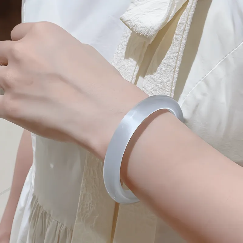 ZHUOJIN Glass Cat Eye Bangles Women's-3