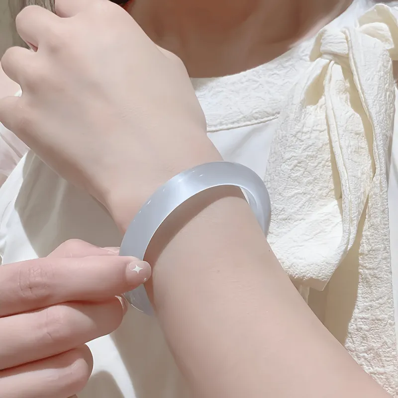 ZHUOJIN Glass Cat Eye Bangles Women's-2