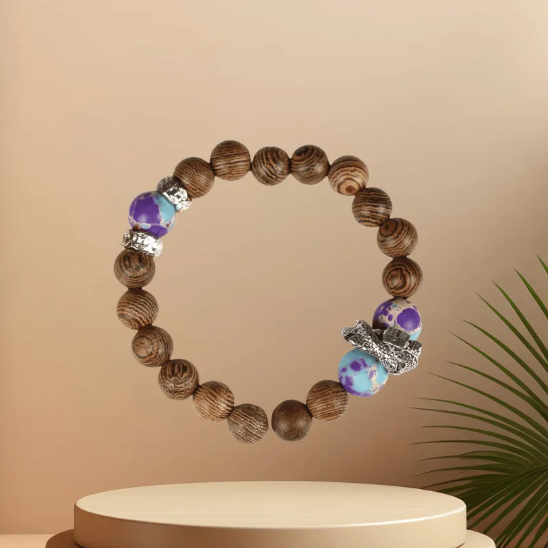 ZHUOJIN Redwood Bracelets Unisex-3