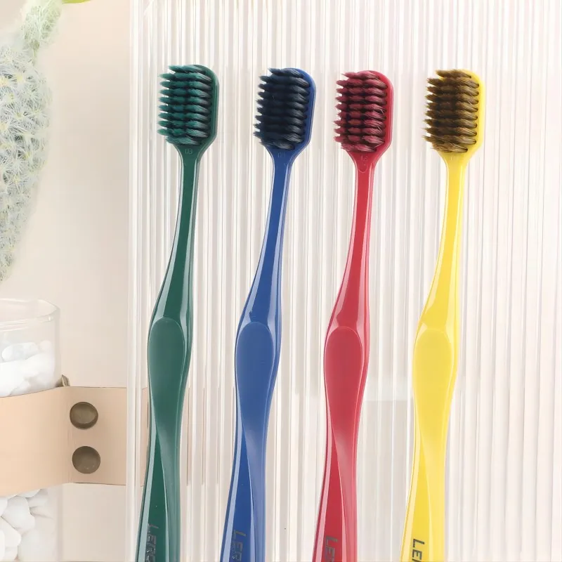 LERC Chinese Style Wide Soft Tip Toothbrushes Cleaning Oral Care 8 Pcs Pack-2