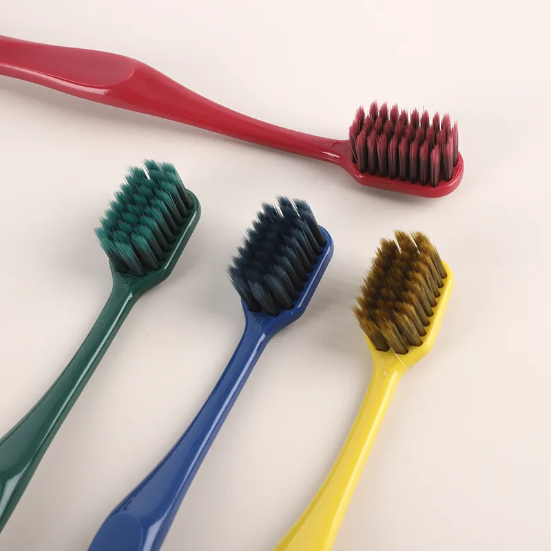 LERC Chinese Style Wide Soft Tip Toothbrushes Cleaning Oral Care 8 Pcs Pack-1