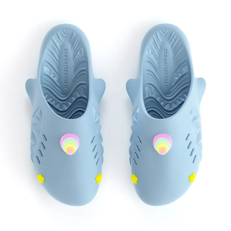 HelloSlippers Sharkicks Mule Unicorn Starry Eyes Closed Toe Slippers Unisex-3