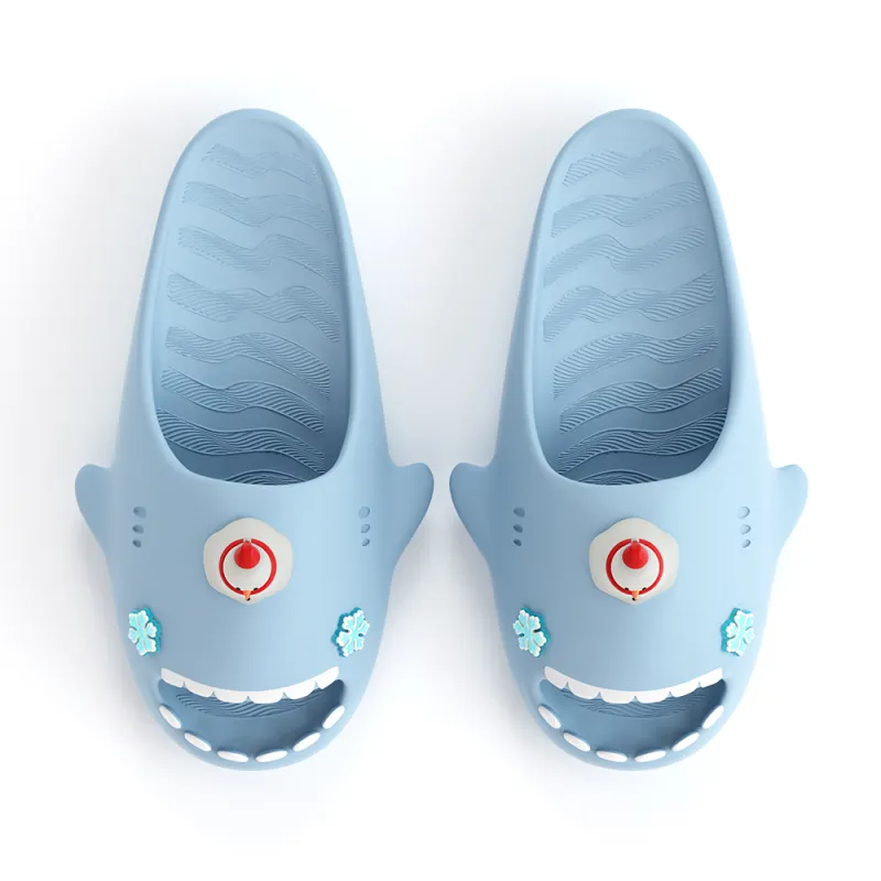 HelloSlippers Sharkicks Christmas Snowman, Slide Slippers Unisex-2
