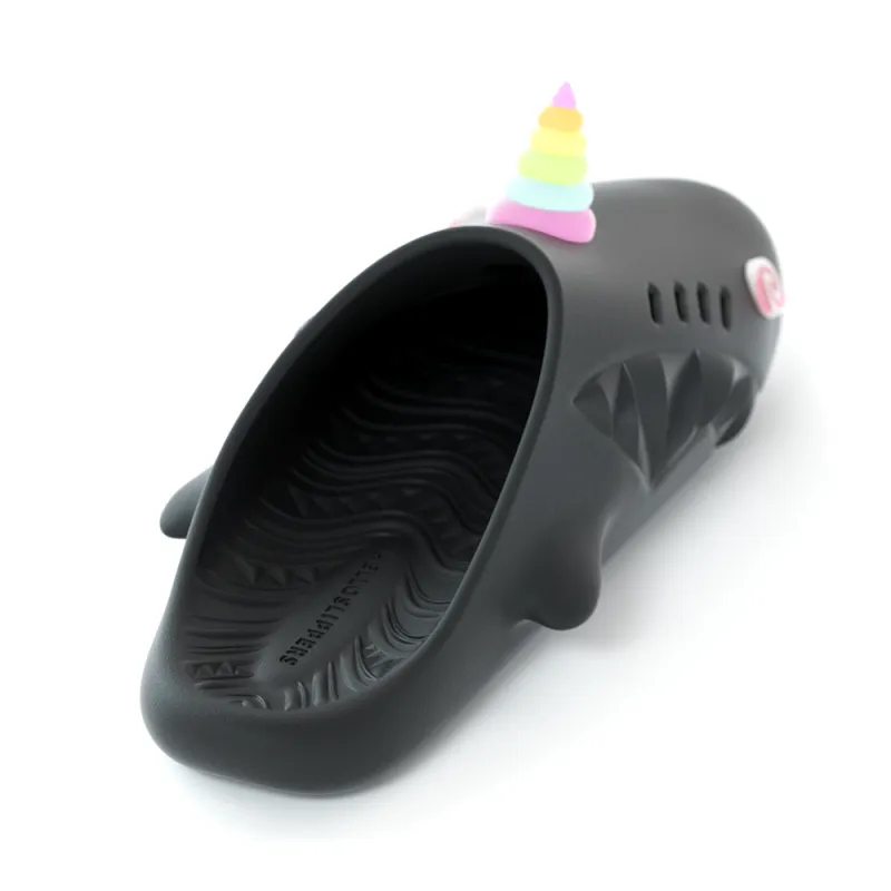 HelloSlippers Sharkicks Mule Unicorn, Closed Toe Slippers Unisex-1