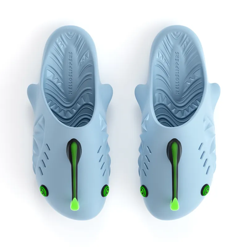 HelloSlippers Sharkicks Mule EVA Abrasion-Resistant Quick Dry Lantern Fish Closed Toe Slippers Unisex-3