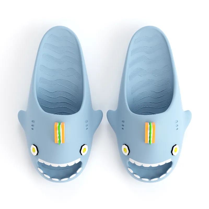 HelloSlippers Sharkicks Sandwich, Slide Slippers Unisex-2