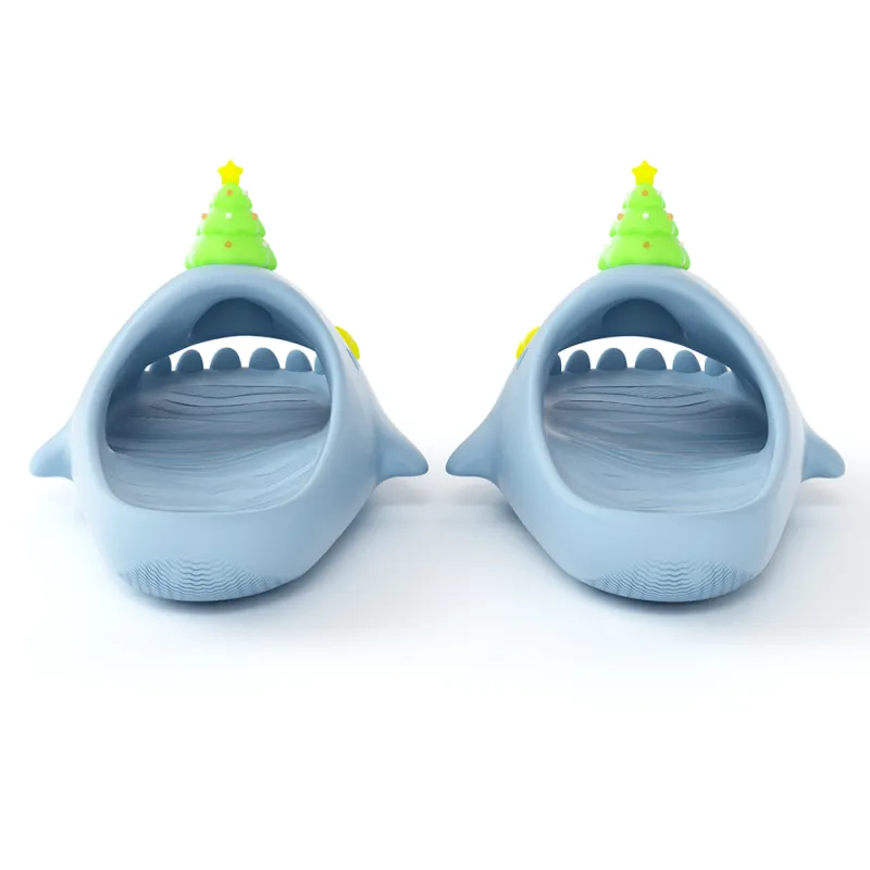 HelloSlippers Sharkicks Christmas Trees, Slide Slippers Unisex-3