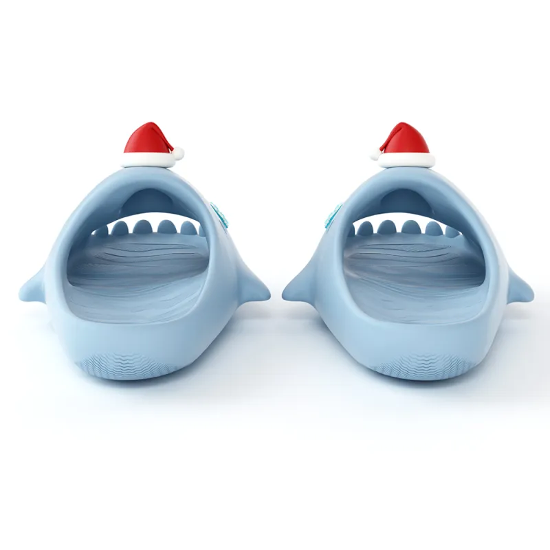 HelloSlippers Sharkicks Christmas Hats, Slide Slippers Unisex-3