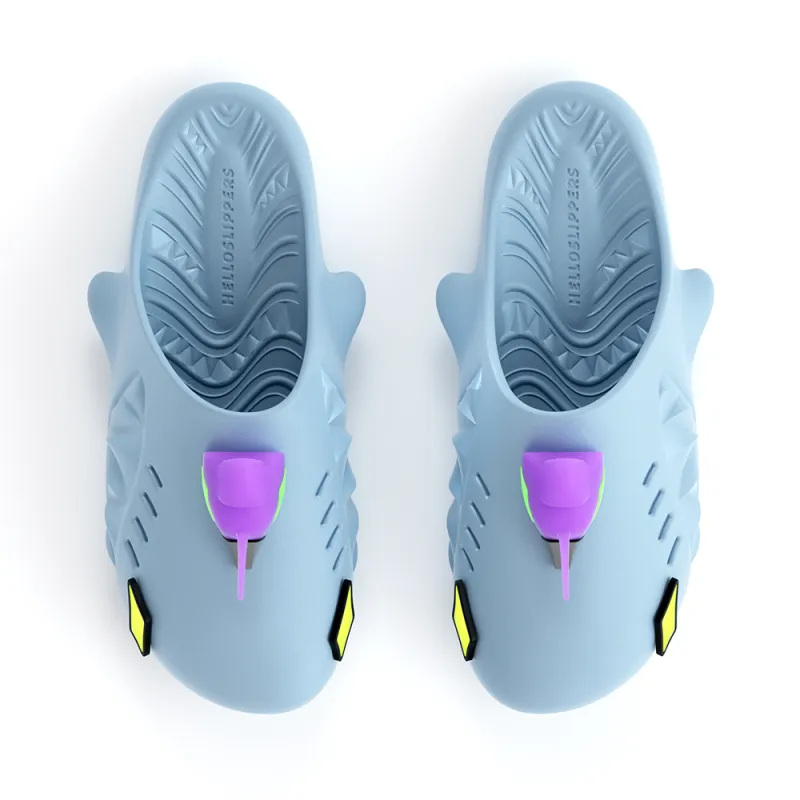 HelloSlippers Sharkicks Mule Mecha, Closed Toe Slippers Unisex-3