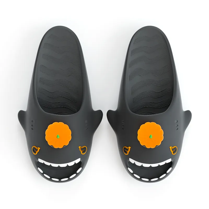 HelloSlippers Sharkicks Pumpkin, Slide Slippers Unisex-3