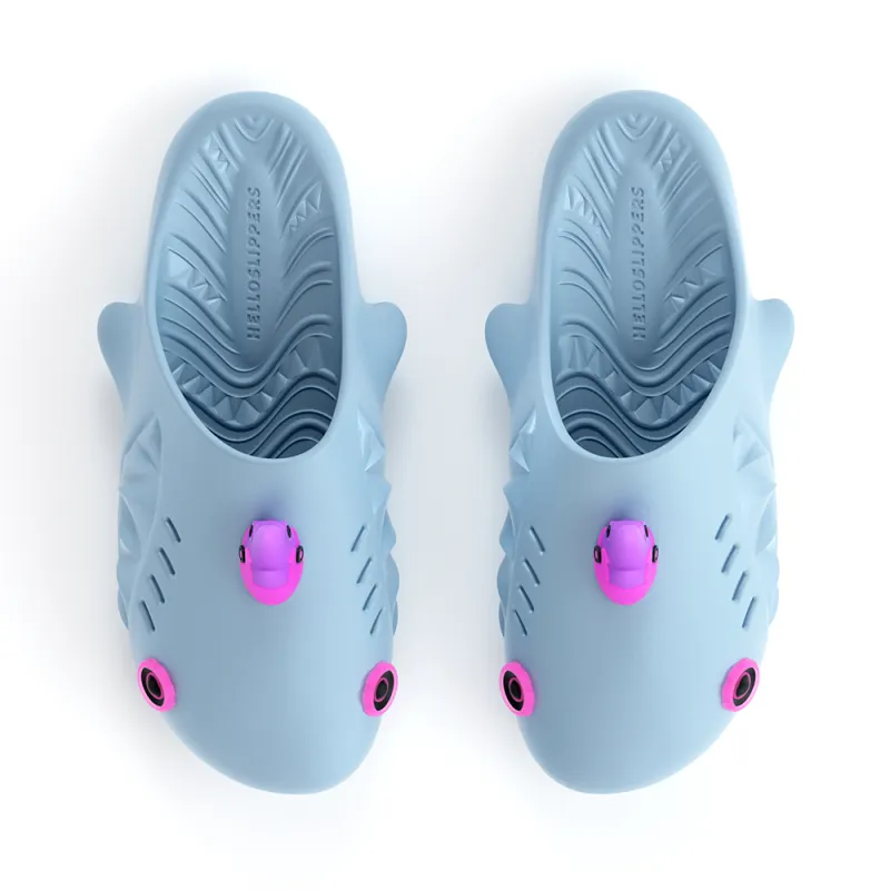 HelloSlippers Sharkicks Mule Cyberpunk, Closed Toe Slippers Unisex-3