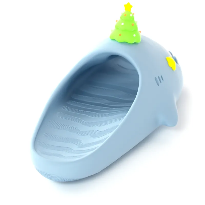 HelloSlippers Sharkicks Christmas Trees, Slide Slippers Unisex-1