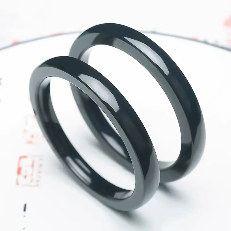 Run Ding Hetian Jade Bangles Green Jade Unisex-1