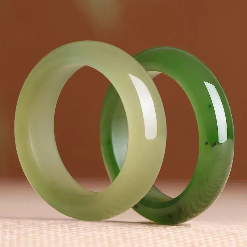 Run Ding Hetian Jade Rings Jasper Unisex-2