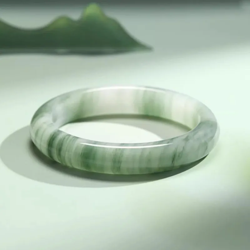 Run Ding Tianshan Jade Wealth Attracting Couple's Jewelry Bangle Women's-1