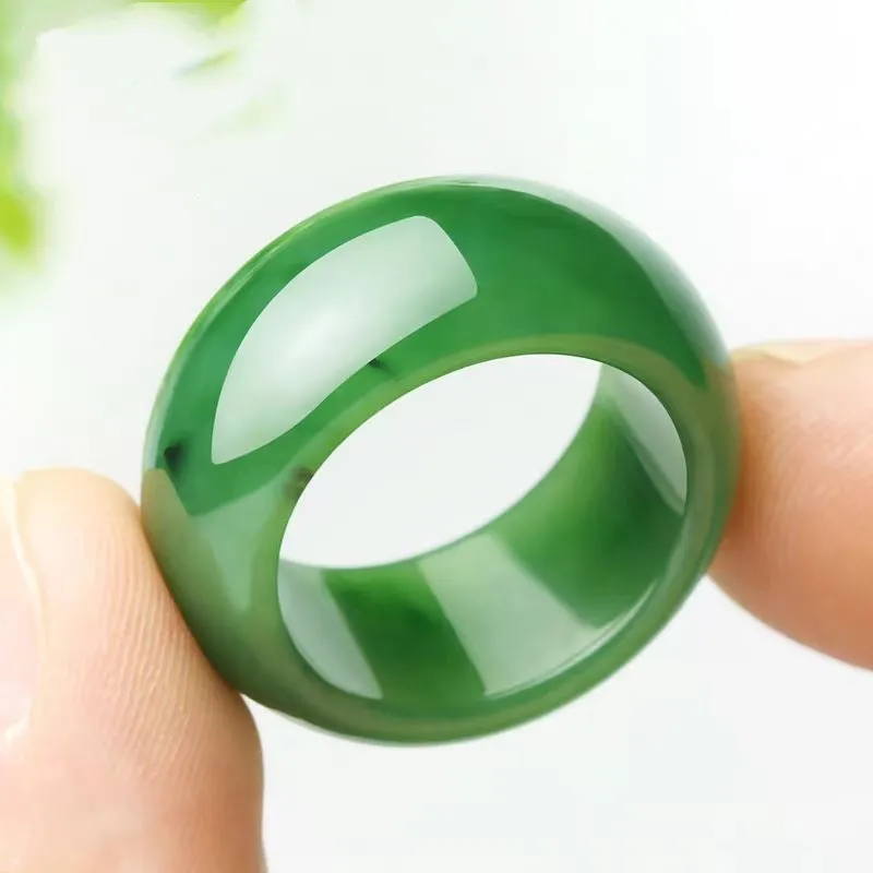 Run Ding Hetian Jade Rings Jasper Unisex-5