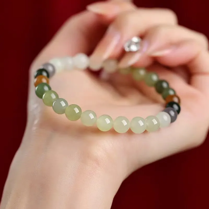 Run Ding Hetian Jade Bracelets Green Jade Unisex-2