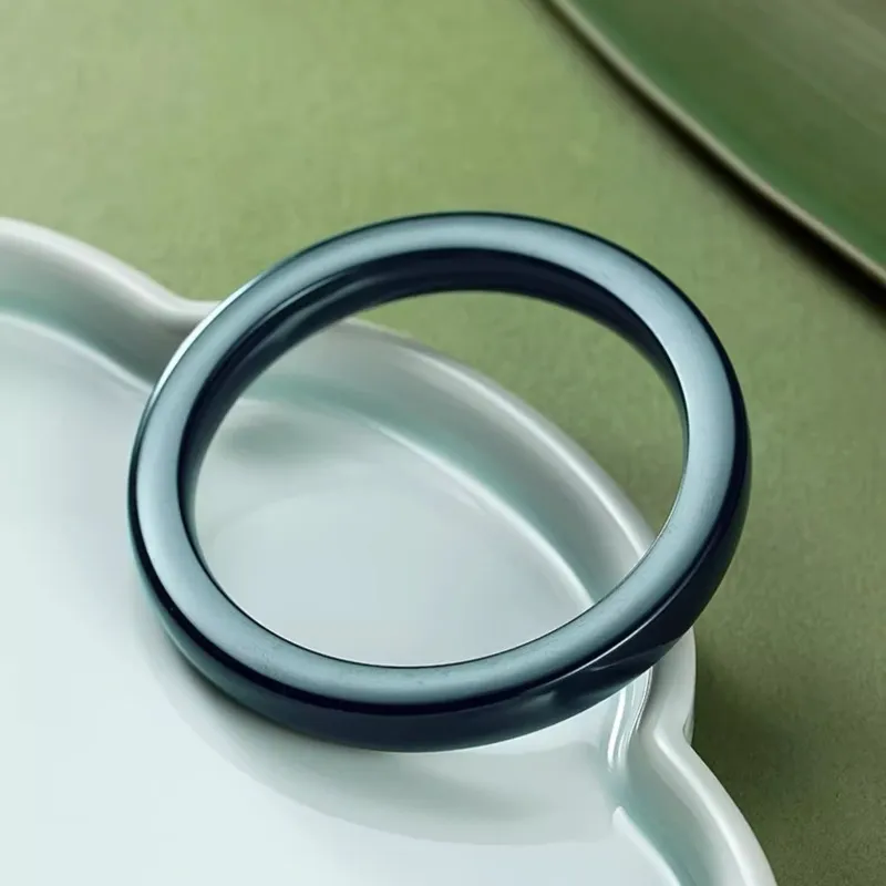 Run Ding Hetian Jade Bangles Green Jade Unisex-1