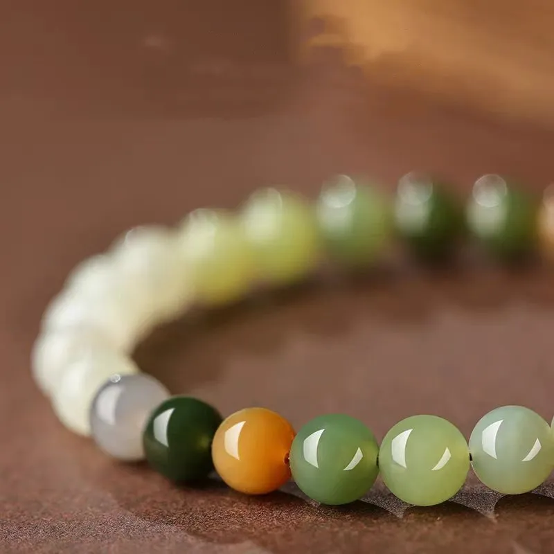 Run Ding Hetian Jade Bracelets Green Jade Unisex-5