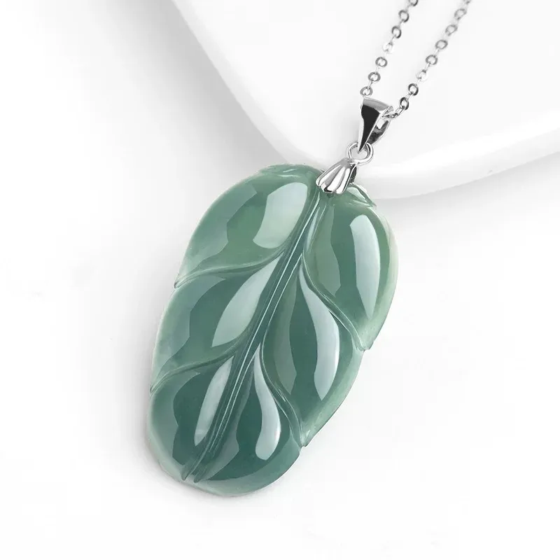 Run Ding Ice Glutinous Jadeite Pendants Women's-2