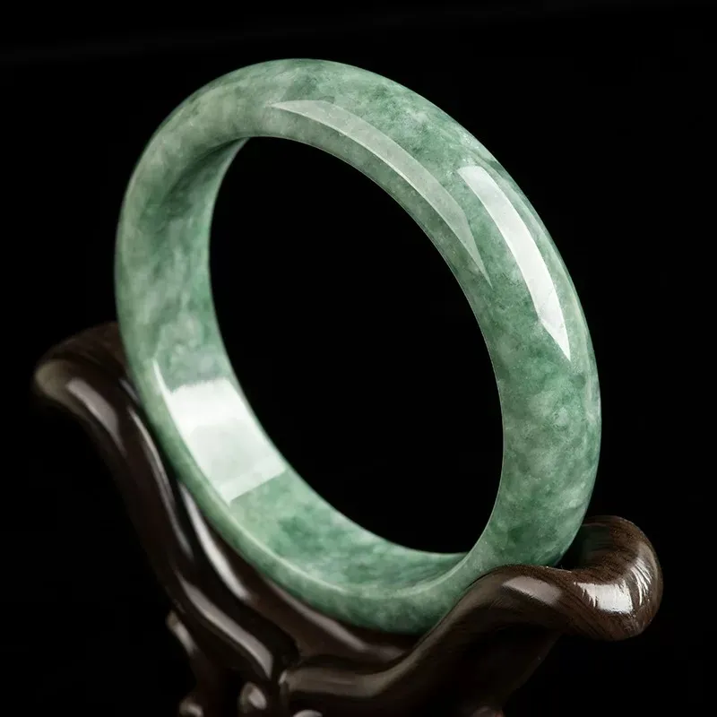 Run Ding Bean Type Jadeite Bangles Women's-1