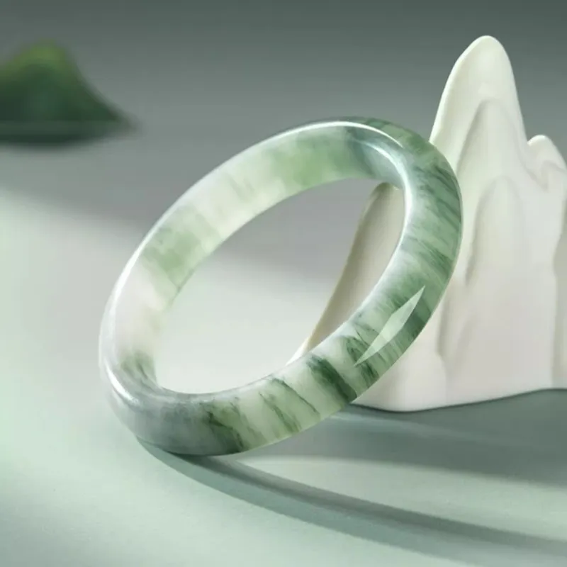 Run Ding Tianshan Jade Wealth Attracting Couple's Jewelry Bangle Women's-2