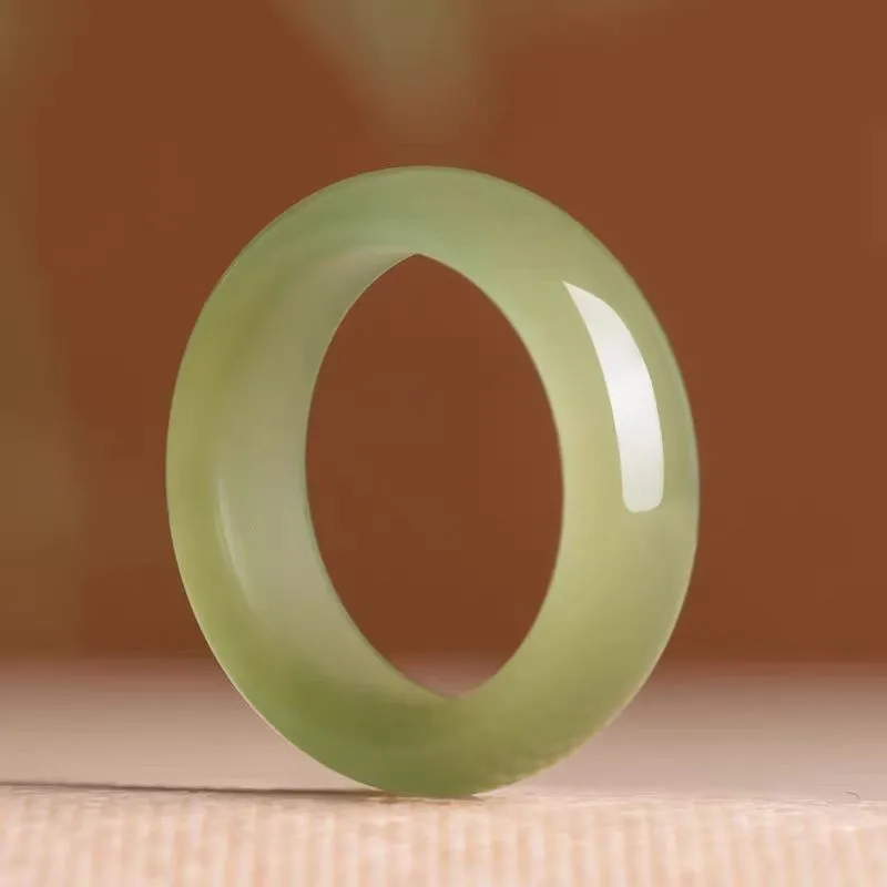 Run Ding Hetian Jade Rings Jasper Unisex-1