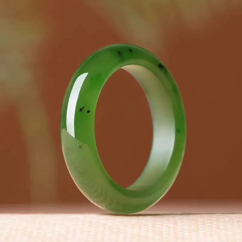 Run Ding Hetian Jade Rings Jasper Unisex-5