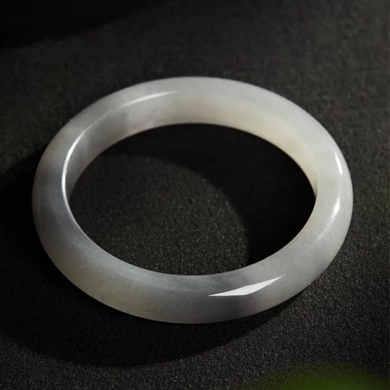 Run Ding Golden Silk Jade Authority Quality Inspection Bangle Unisex-2