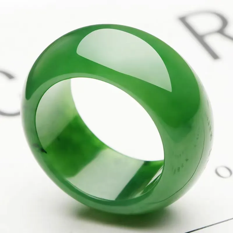 Run Ding Hetian Jade Rings Jasper Unisex-1