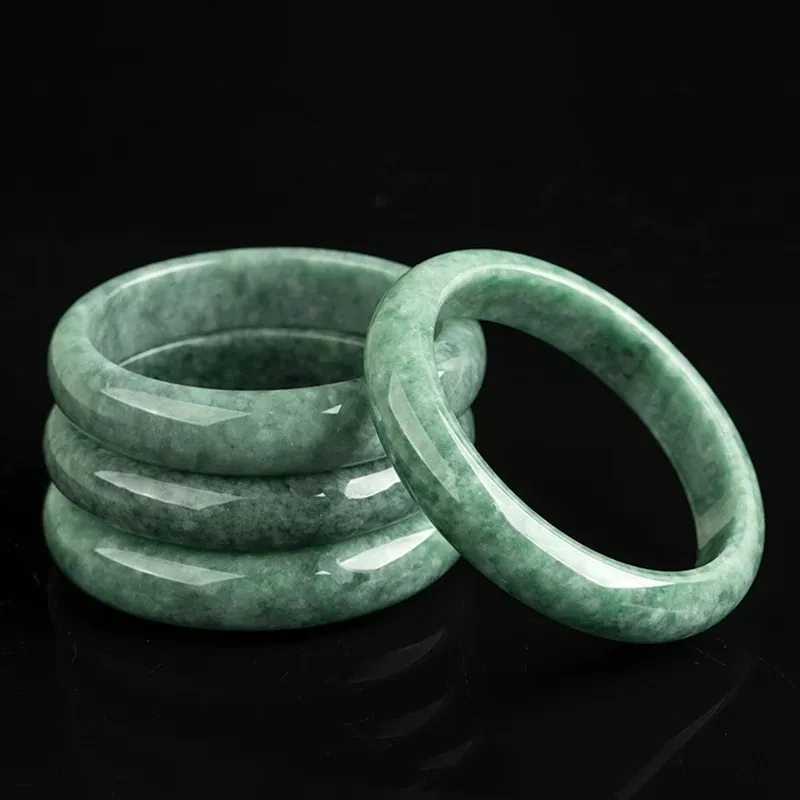 Run Ding Bean Type Jadeite Bangles Women's-3