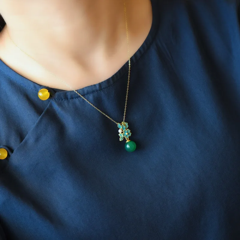 CUIYUYAWEI Chalcedony Pendants Unisex-2