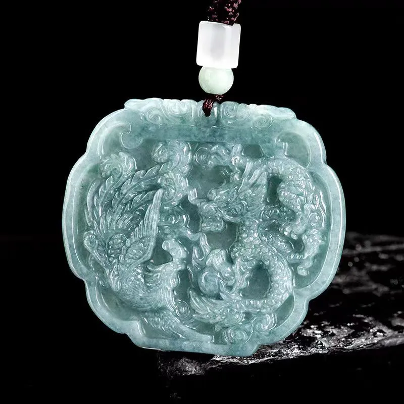 CUIYUYAWEI Glutinous Jade Jadeite Pendants Unisex-3