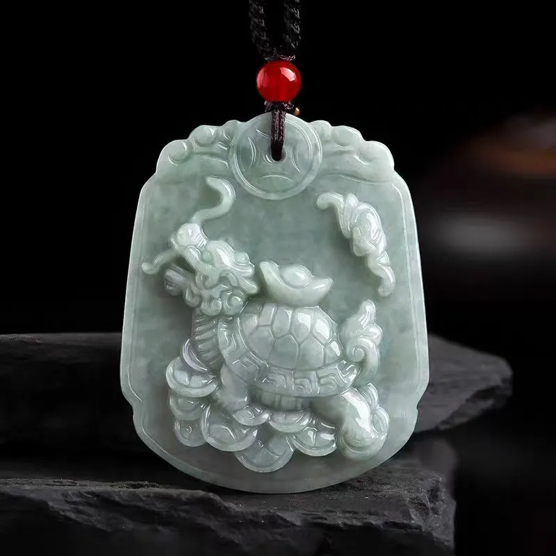 CUIYUYAWEI Glutinous Jade Jadeite Pendants Unisex-1