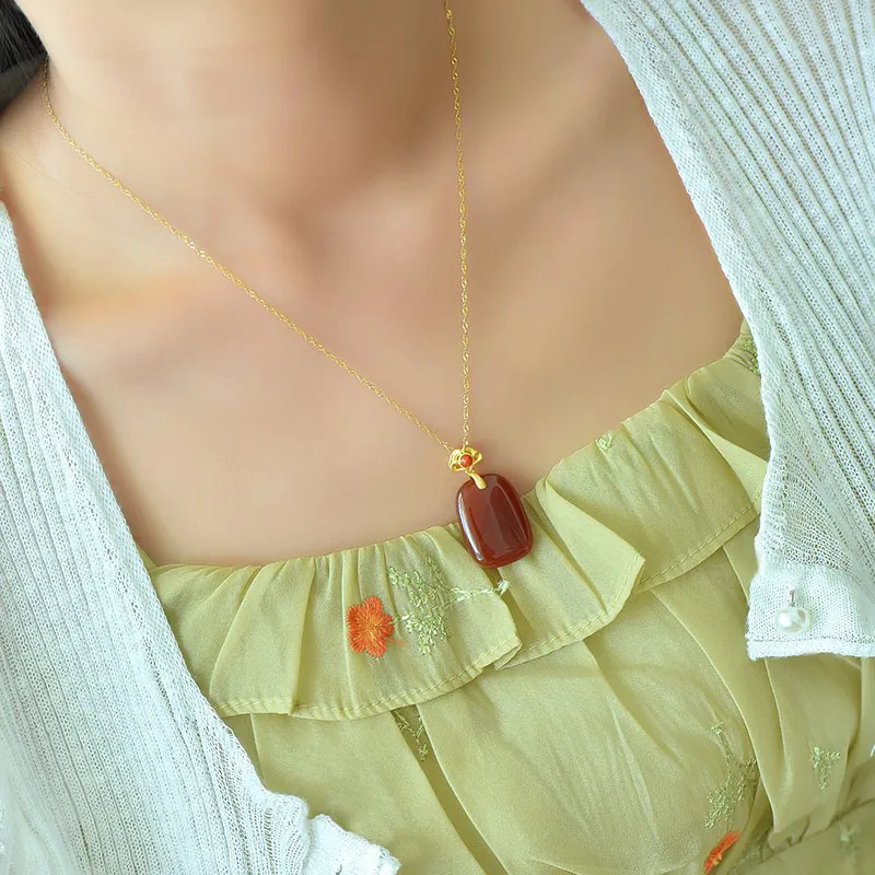 CUIYUYAWEI Agate Pendants Unisex-1