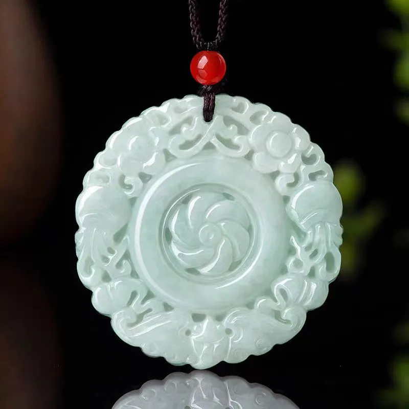 CUIYUYAWEI Glutinous Jade Pendants Unisex-1