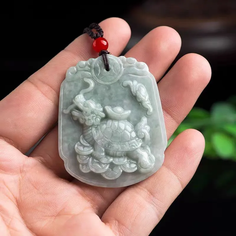 CUIYUYAWEI Glutinous Jade Jadeite Pendants Unisex-2