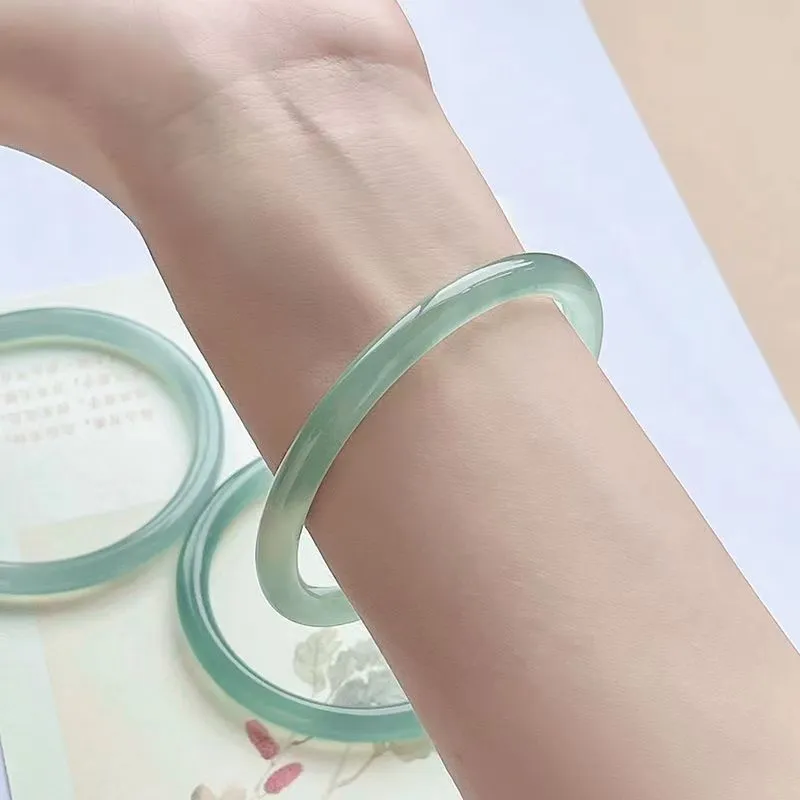 CUIYUYAWEI Chalcedony Bangles Women's-2