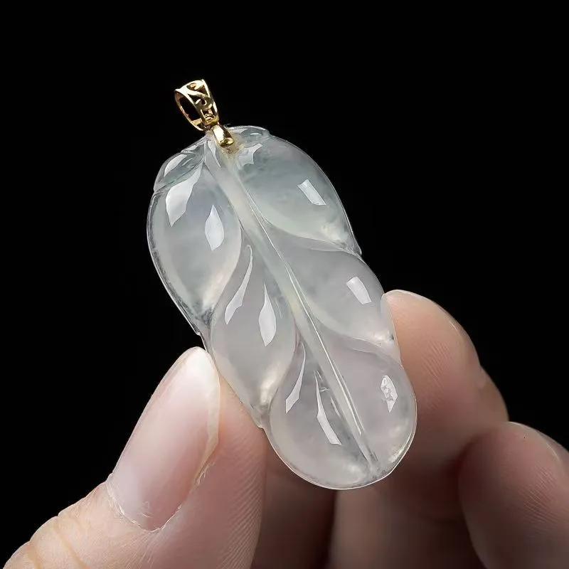 CUIYUYAWEI Ice Glutinous Jadeite Pendants Unisex-3