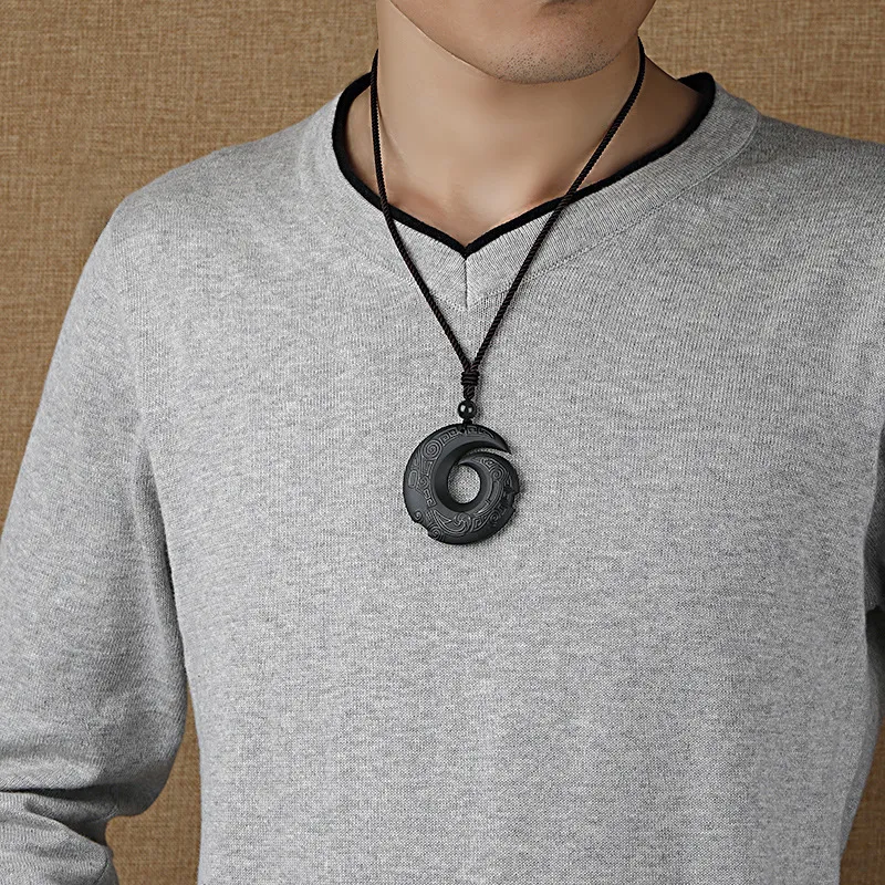 CUIYUYAWEI Pendants Green Jade Unisex-1