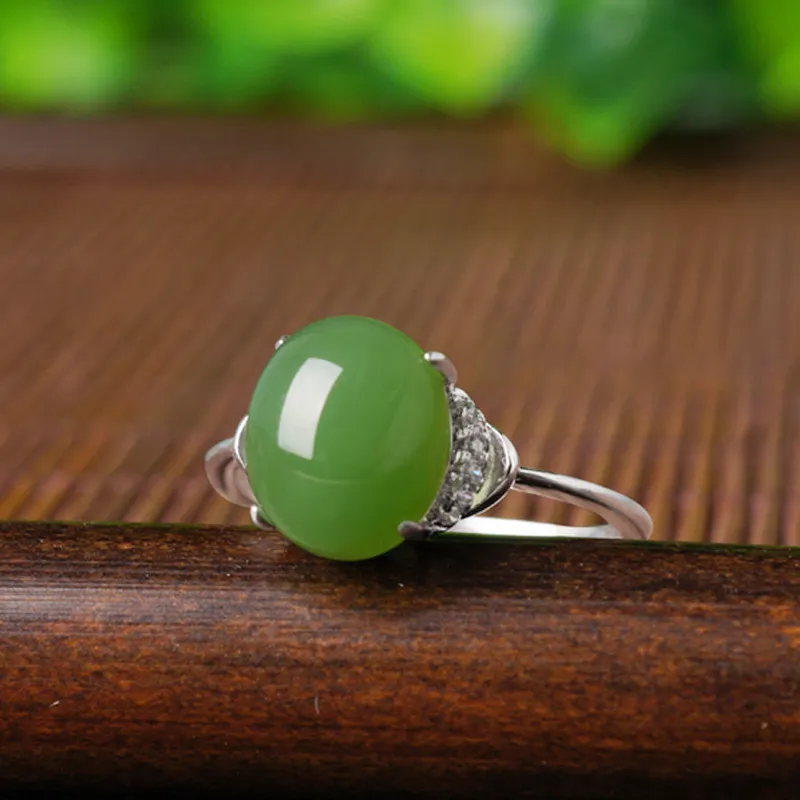 CUIYUYAWEI Hetian Jade Rings Unisex-1