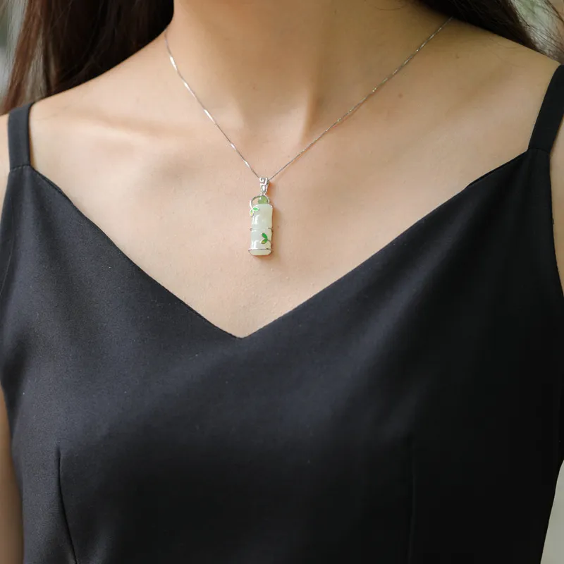 CUIYUYAWEI Pendants White Jade Women's-3