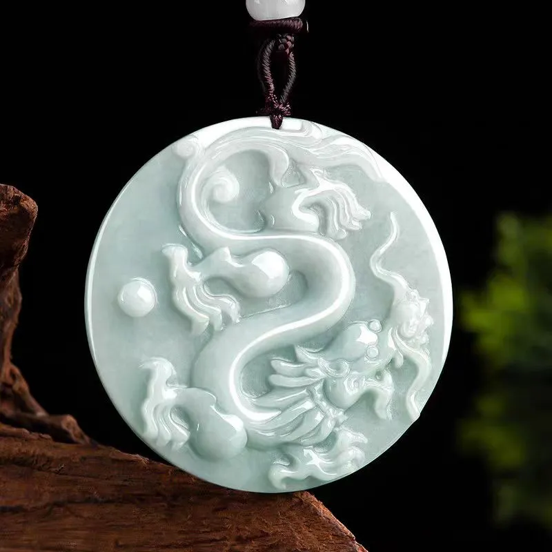 CUIYUYAWEI Glutinous Jade Jadeite Pendants Unisex-1