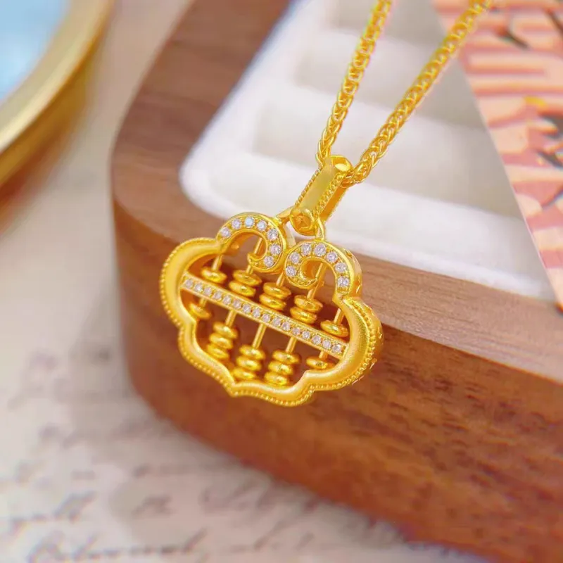 Imono Brass Gold Plated Necklaces Women's-1