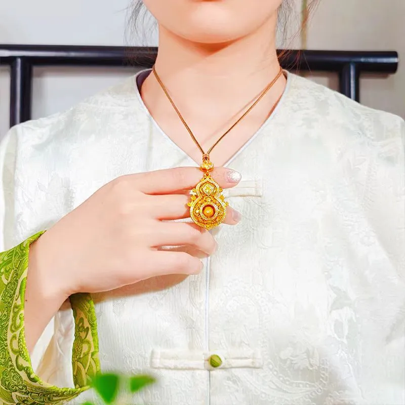 Imono Brass Gold Plated Necklaces Women's-2