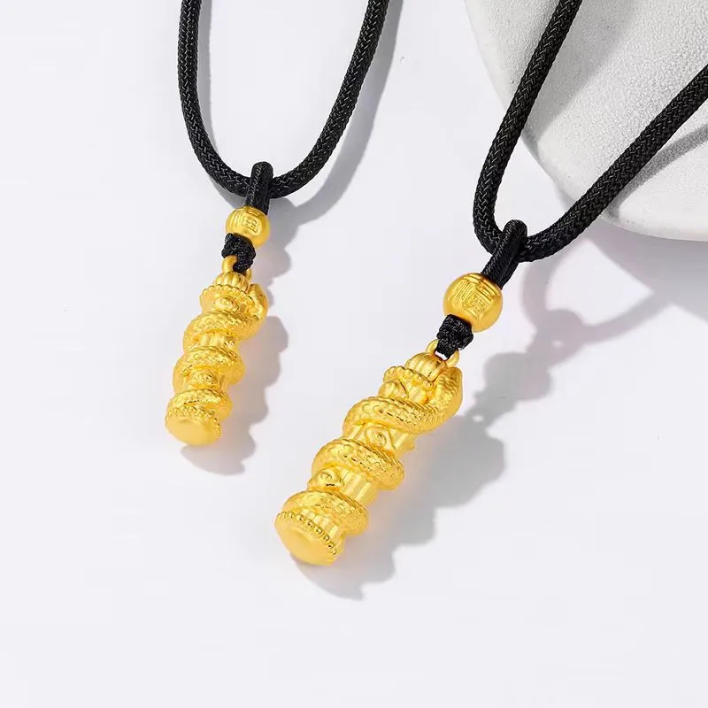 Imono Brass Gold Plated Necklaces Unisex-2
