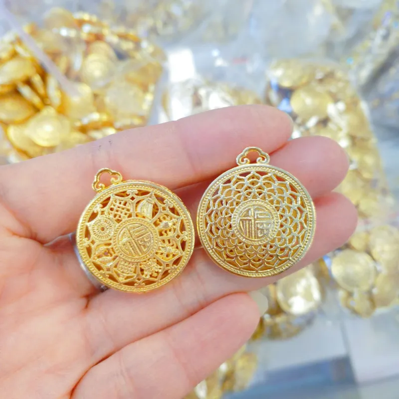 Imono Brass Gold Plated Necklaces Women's-4