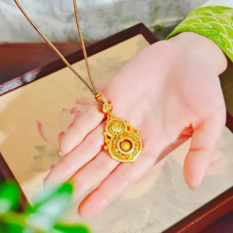 Imono Brass Gold Plated Necklaces Women's-3